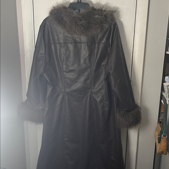 Old Navy X Anna Sui Vegan Leather Coat Size XL - Picture 6 of 6